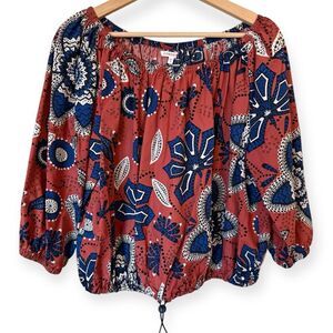 Sundry for Anthropologie Floral Bubble Top
